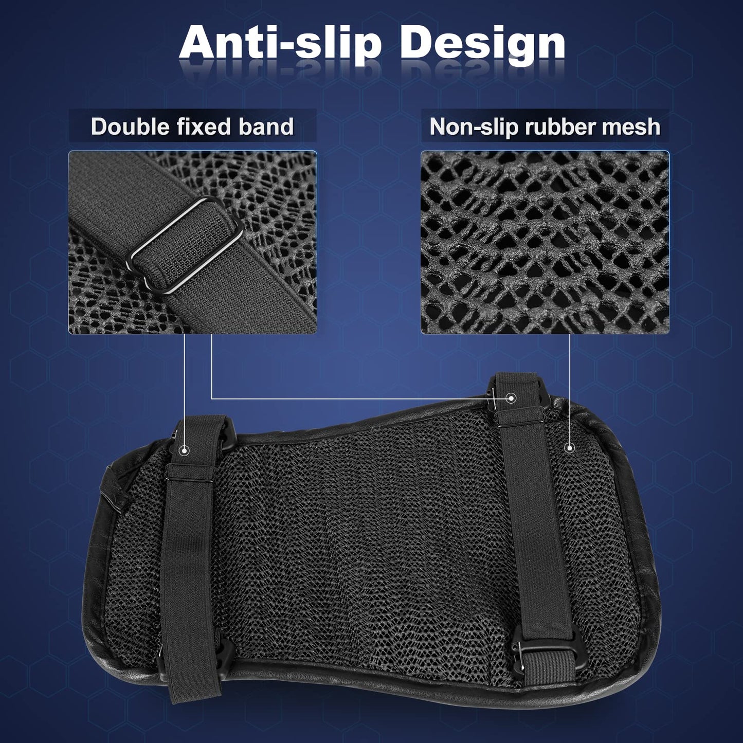 Motorcycle Passenger Seat Cushion, Shock Absorbing, Small